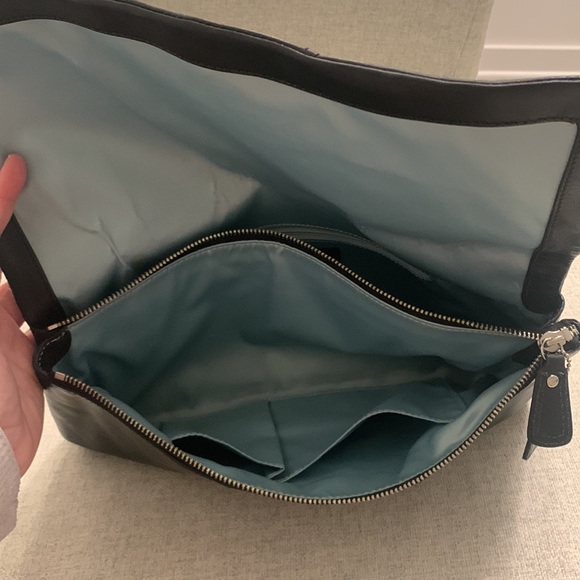 Coach Oversized Black Kristen Clutch with Silver Hardware - Picture 9 of 13